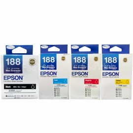 Original Cartridge Tinta Epson 188 T188 T1881 Yellow, Tinta Printer Epson WF7711 WF7611 WF7211 WF7111 WF7620 WF7610 WF7110 WF3640 WF3620 