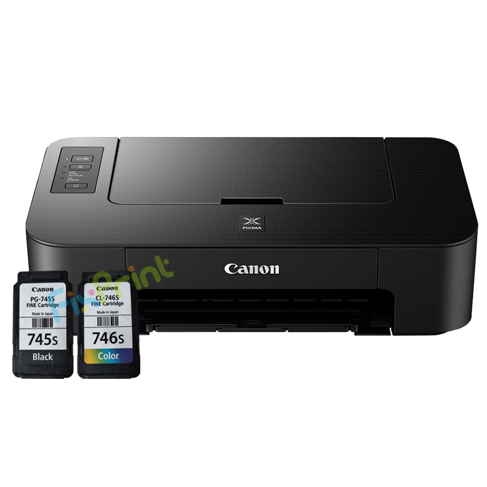 BUNDLING Printer Canon PIXMA TS207 New Mesin Garansi Resmi With Original Cartridge