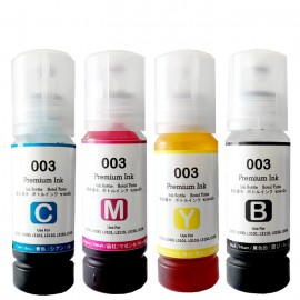 Tinta Premium Dye Base 003 Cyan 70ml Refill Printer EP L1110 L3100 L3101 L3110 L3116 L3150 L3156 L4150 L4160 L5190 L6160 L6170 L6190